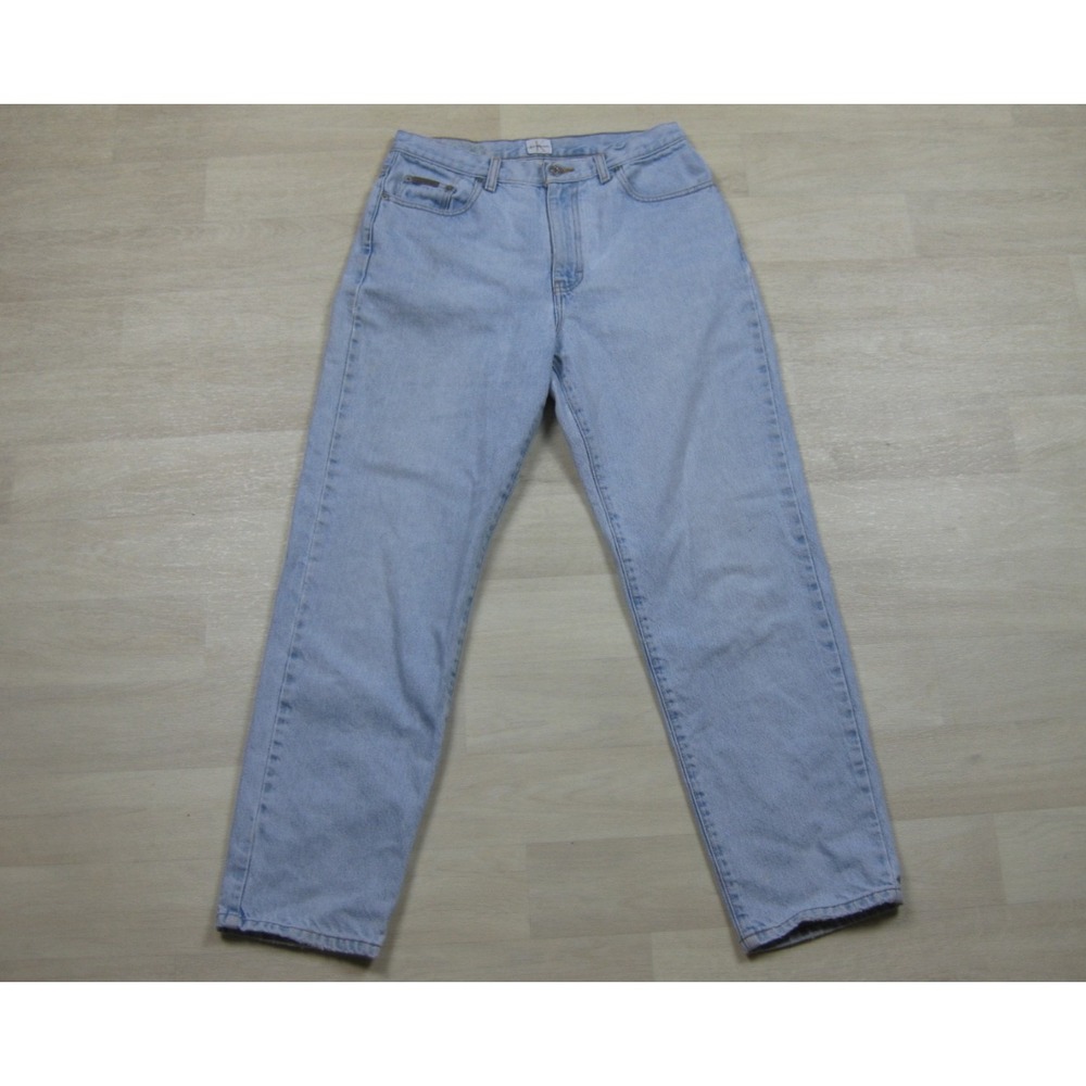 Vintage 90s Calvin Klein Denim Jeans Womens (10) Easy Fit Light Wash Straight